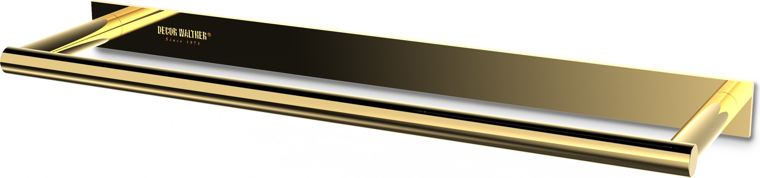 Wieszak reling na ręczniki Mikado Frame 31 cm złoty