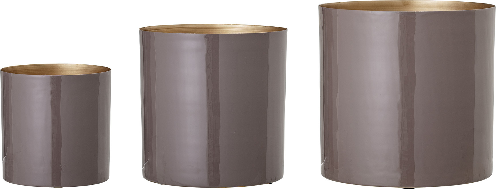 Doniczka Bloomingville fioletowa 3 szt.