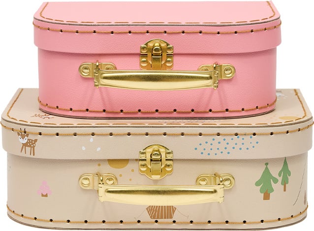 Pojemniki do przechowywania Friends in the forest Deer & Duck 2 szt.