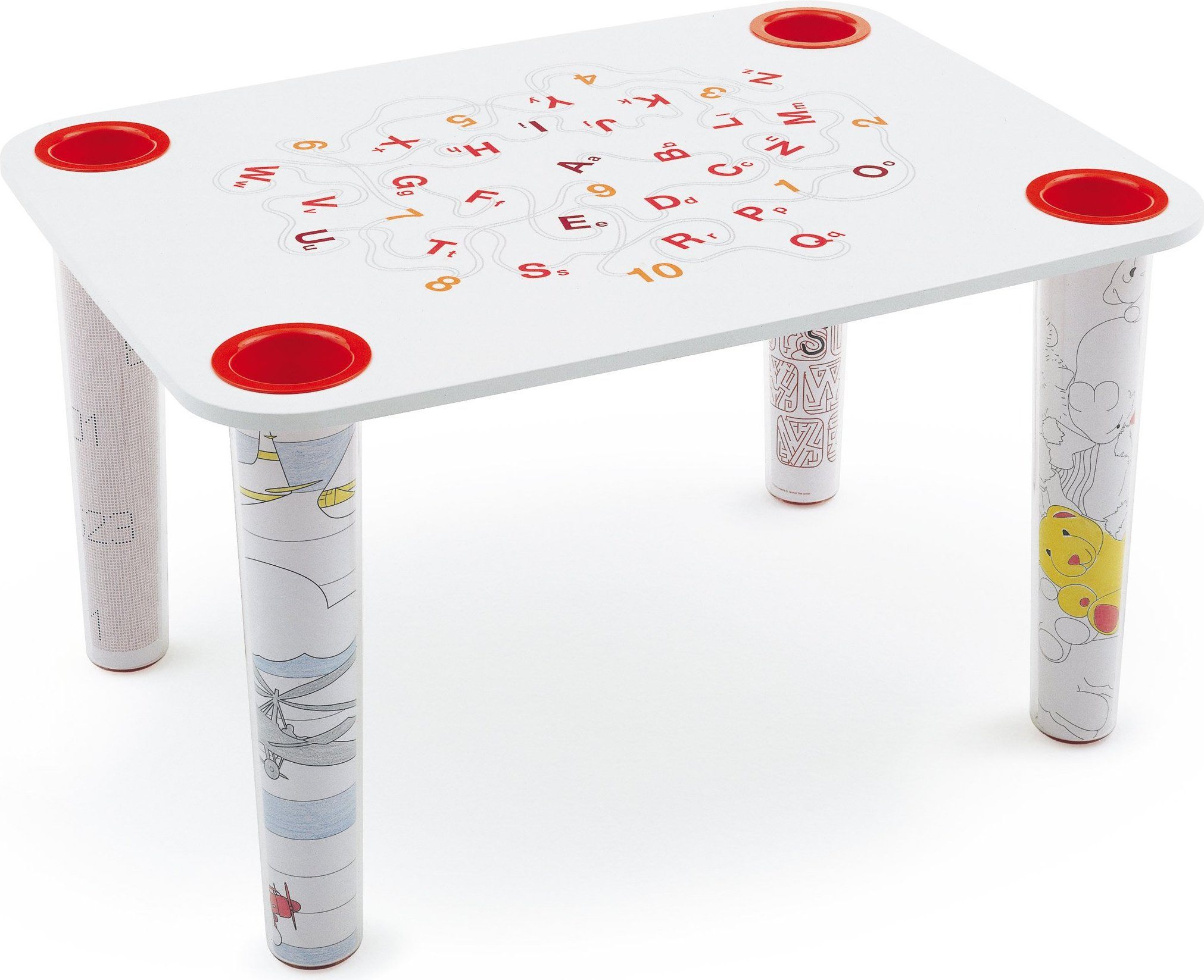 Stół Little Flare blat z otworami na pojemnik Salad