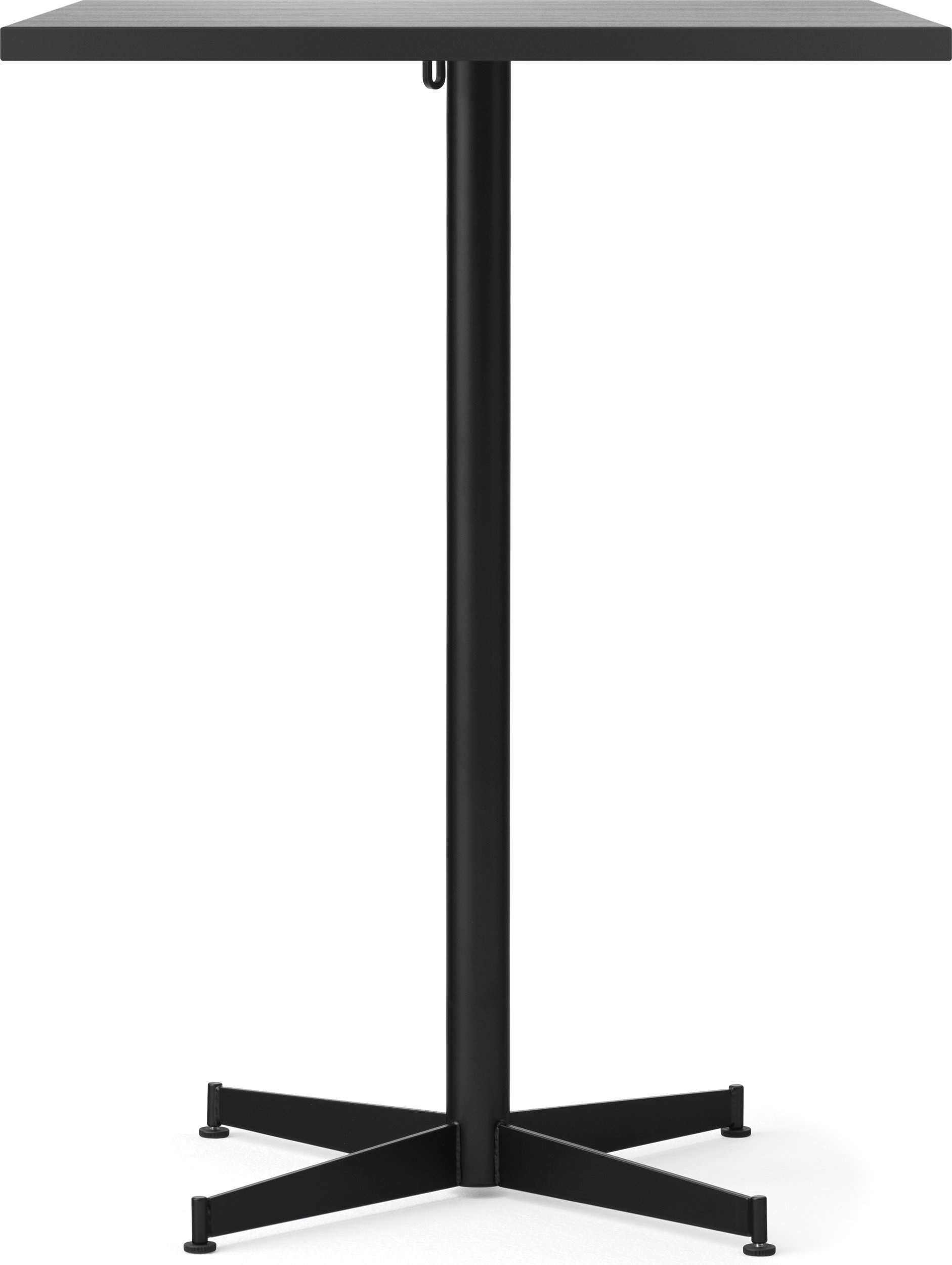 Stół barowy z czarną podstawą Nook Star Base kwadratowy 93 cm czarny