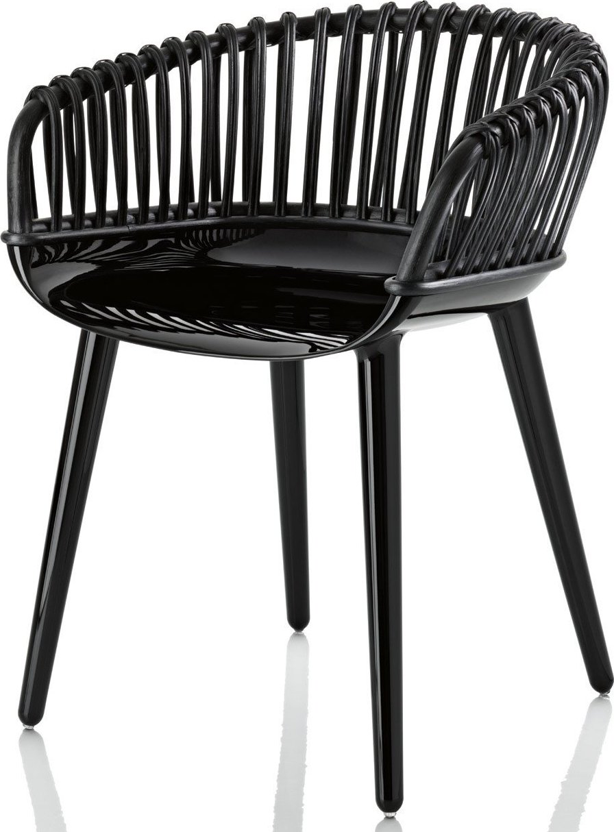 Krzesło Cyborg Club czarna wiklina