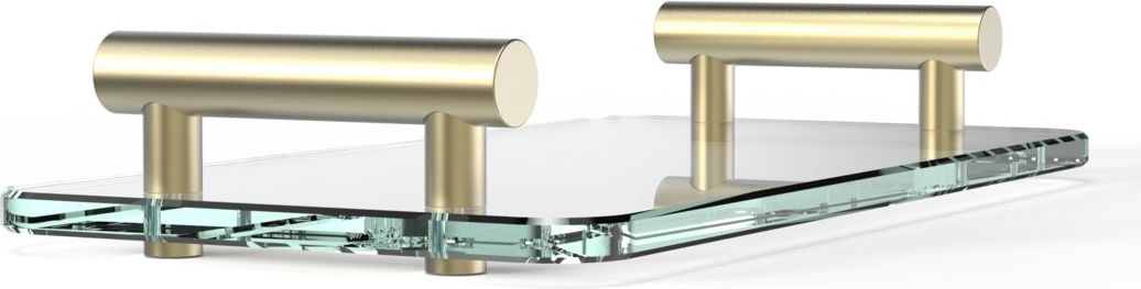 Taca łazienkowa Bar złoty mat