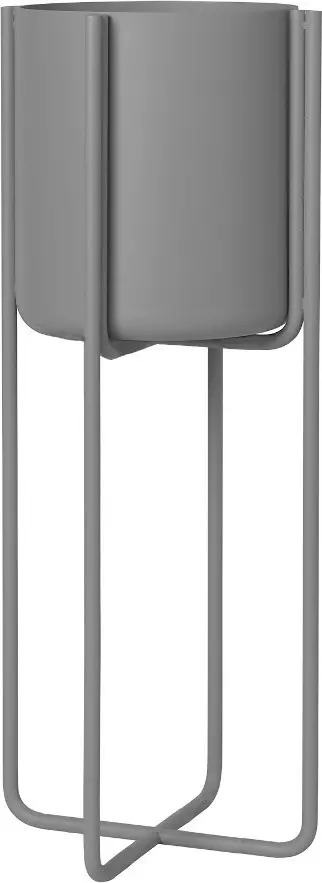Kwietnik Kena 55 cm steel gray