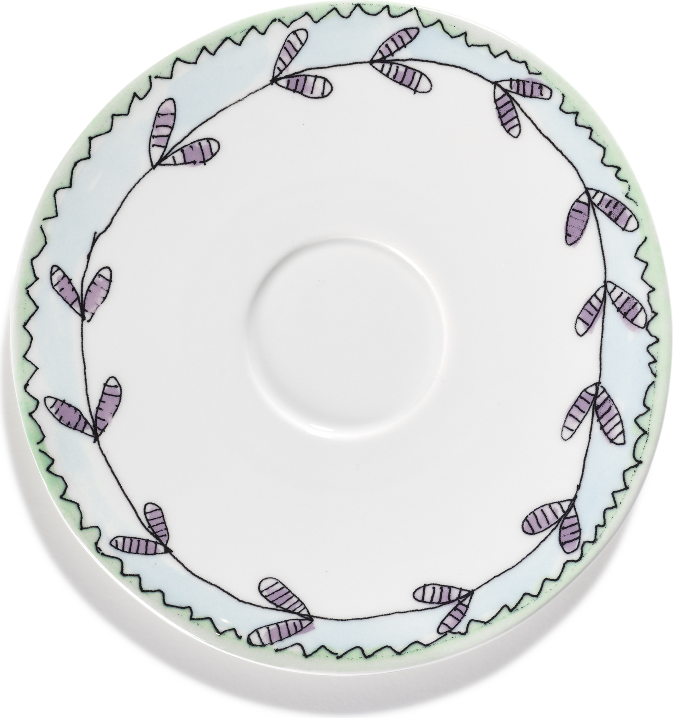 Spodek do filiżanki do herbaty Midnight Flowers Blossom Milk 16 cm