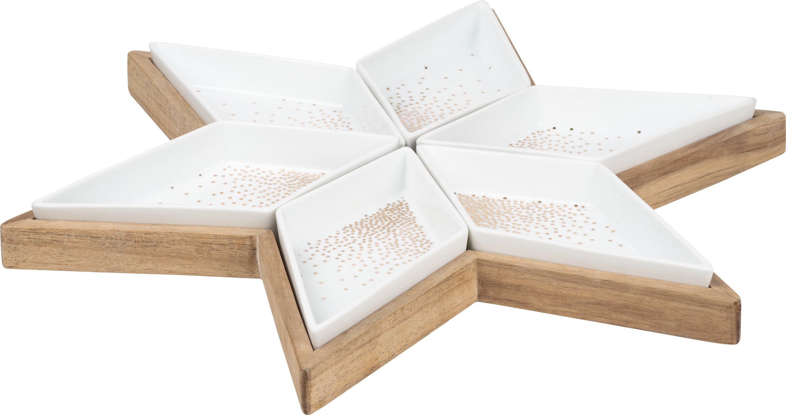 Taca do serwowania z miseczkami Raeder gwiazda 7 el.