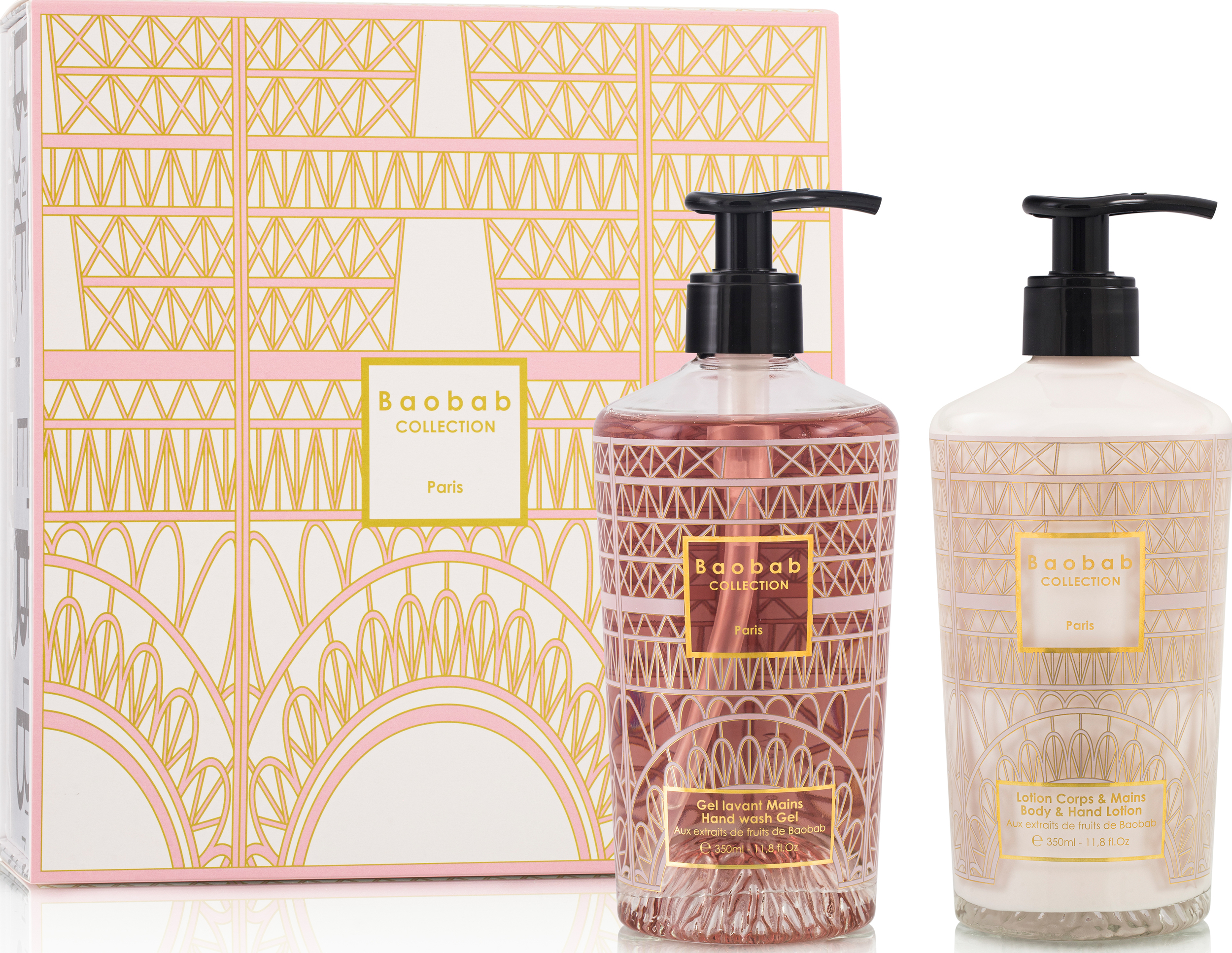 Mydło do rąk i balsam do ciała Baobab Gift Box Paris 2 el.