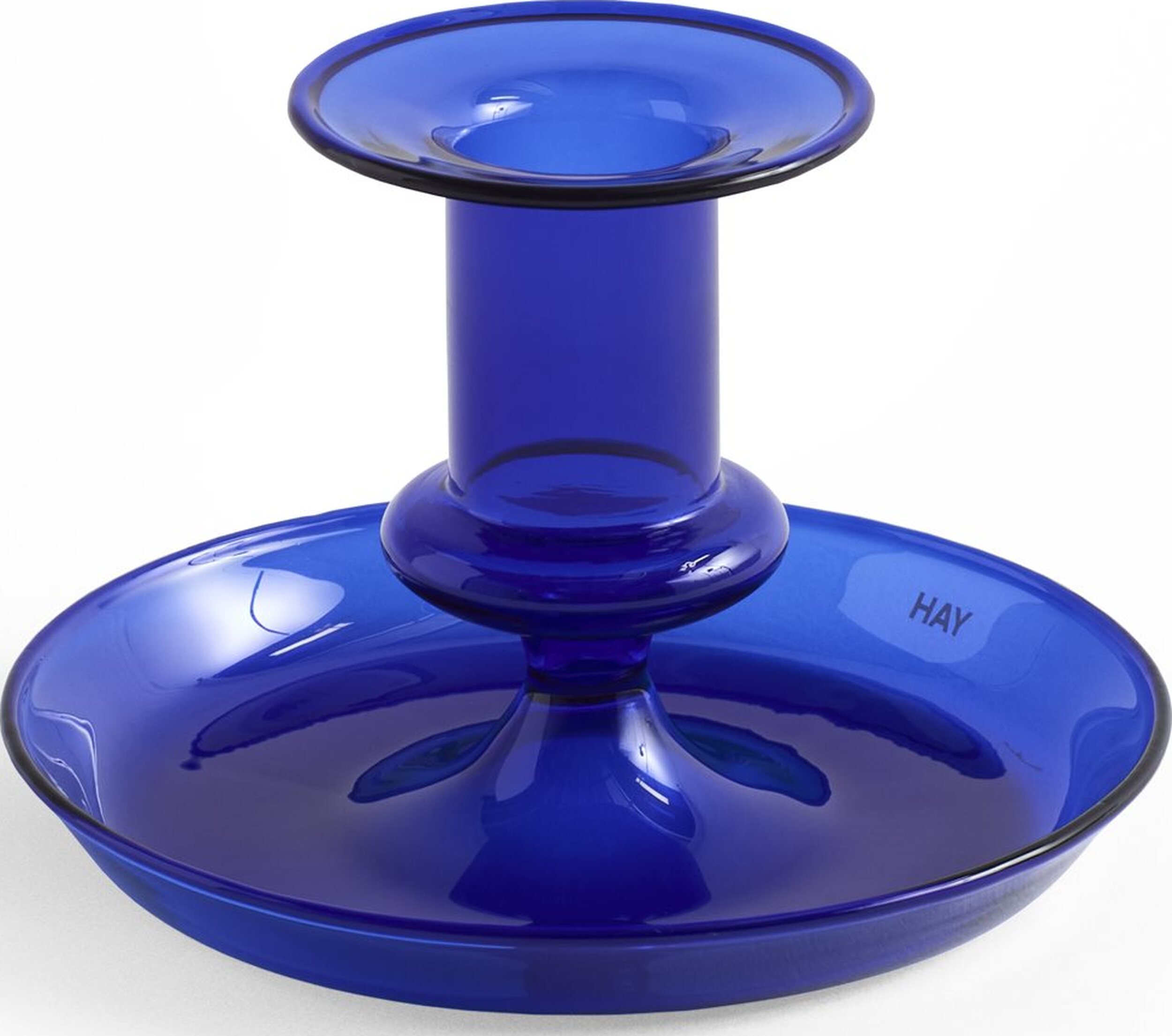 Świecznik na klasyczną świecę Flare S ciemnoniebieski