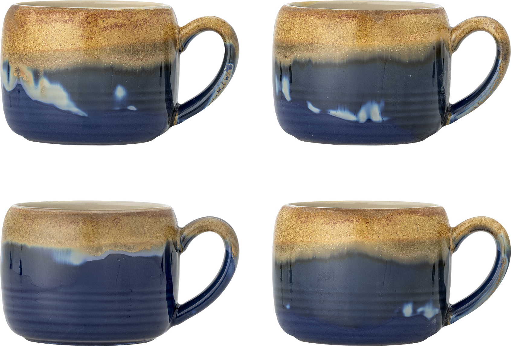 Kubki Sheen 400 ml żółto-niebieskie 4 szt.