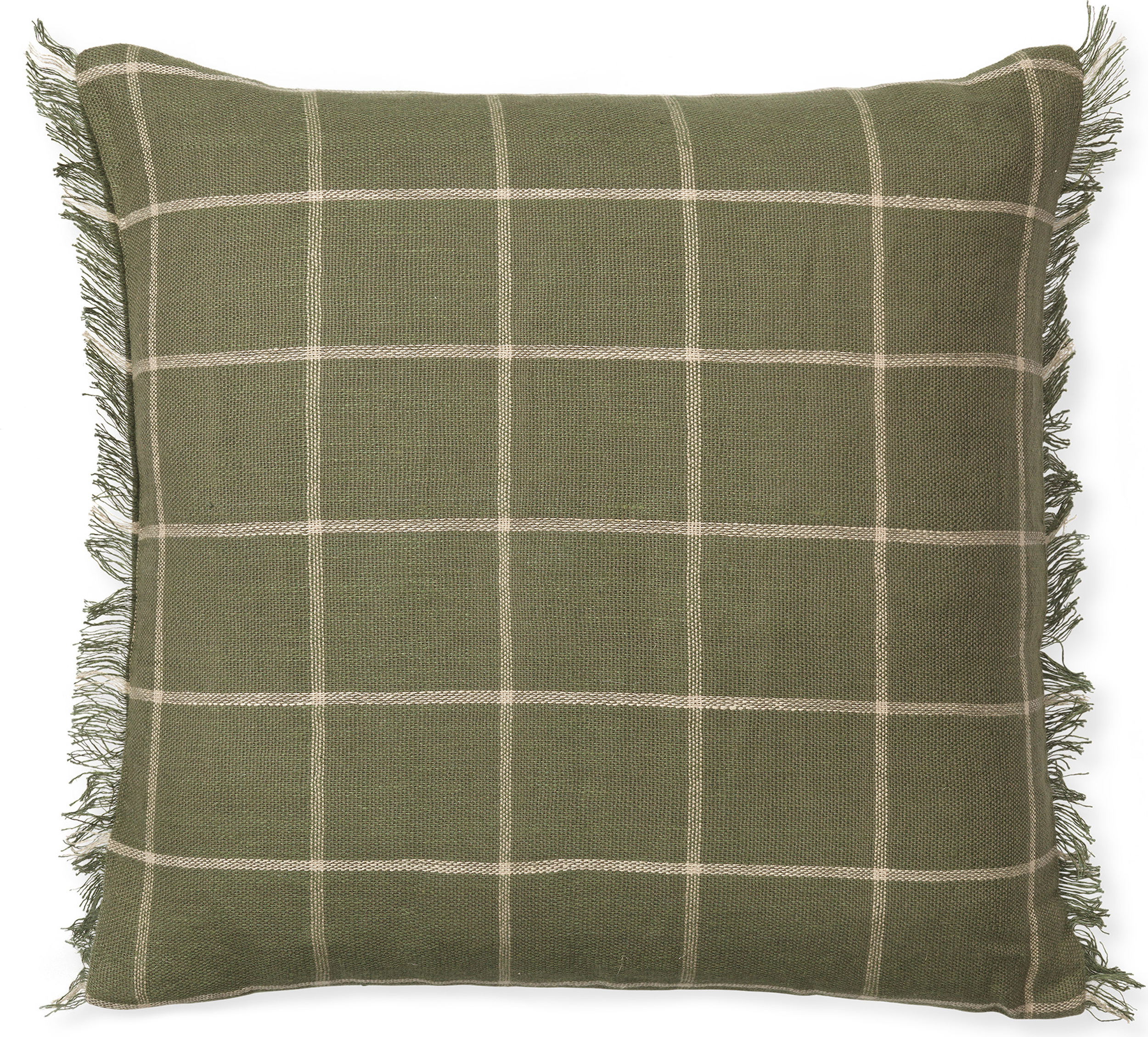 Poduszka dekoracyjna Calm 50 x 50 cm oliwkowa