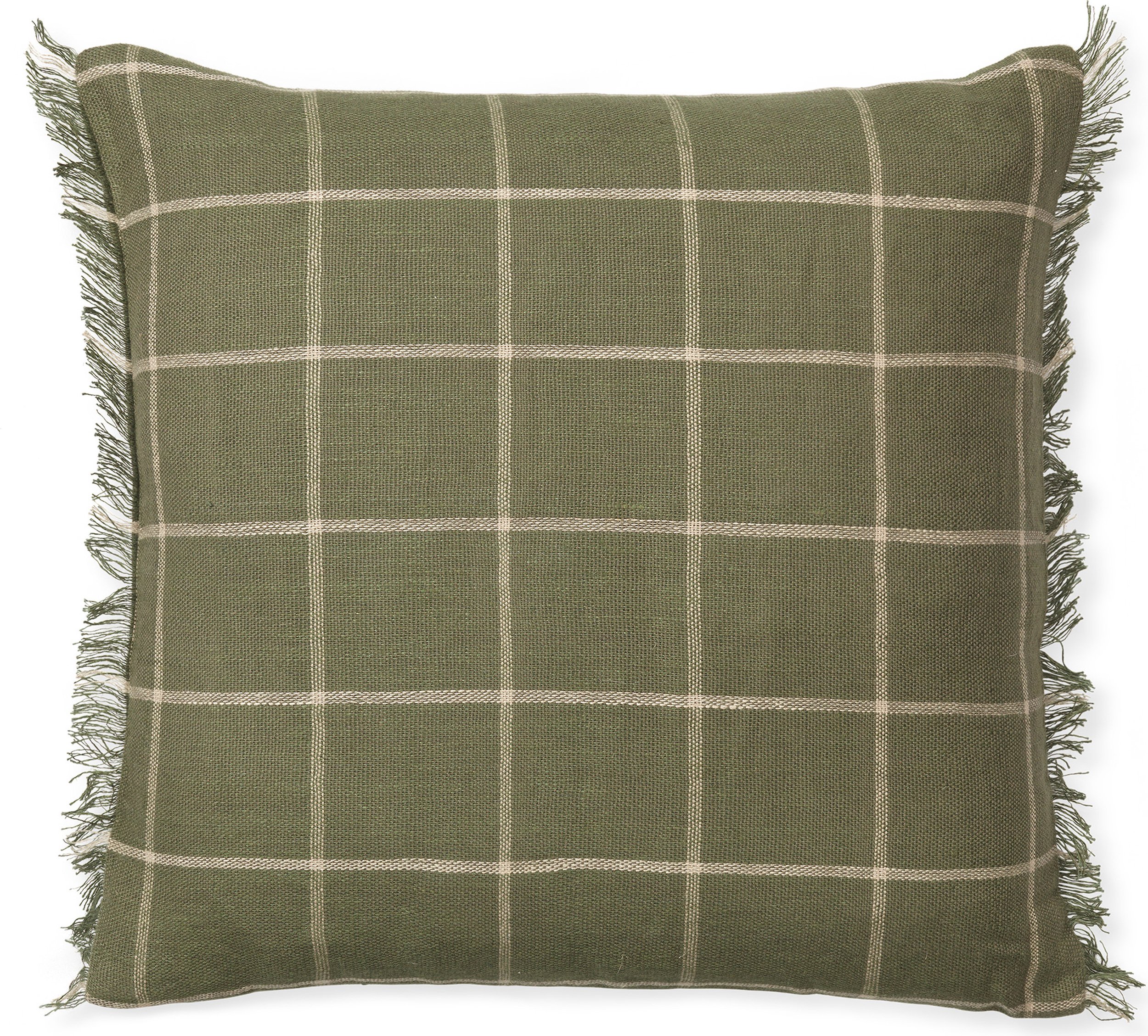 Poduszka dekoracyjna Calm 50 x 50 cm oliwkowa