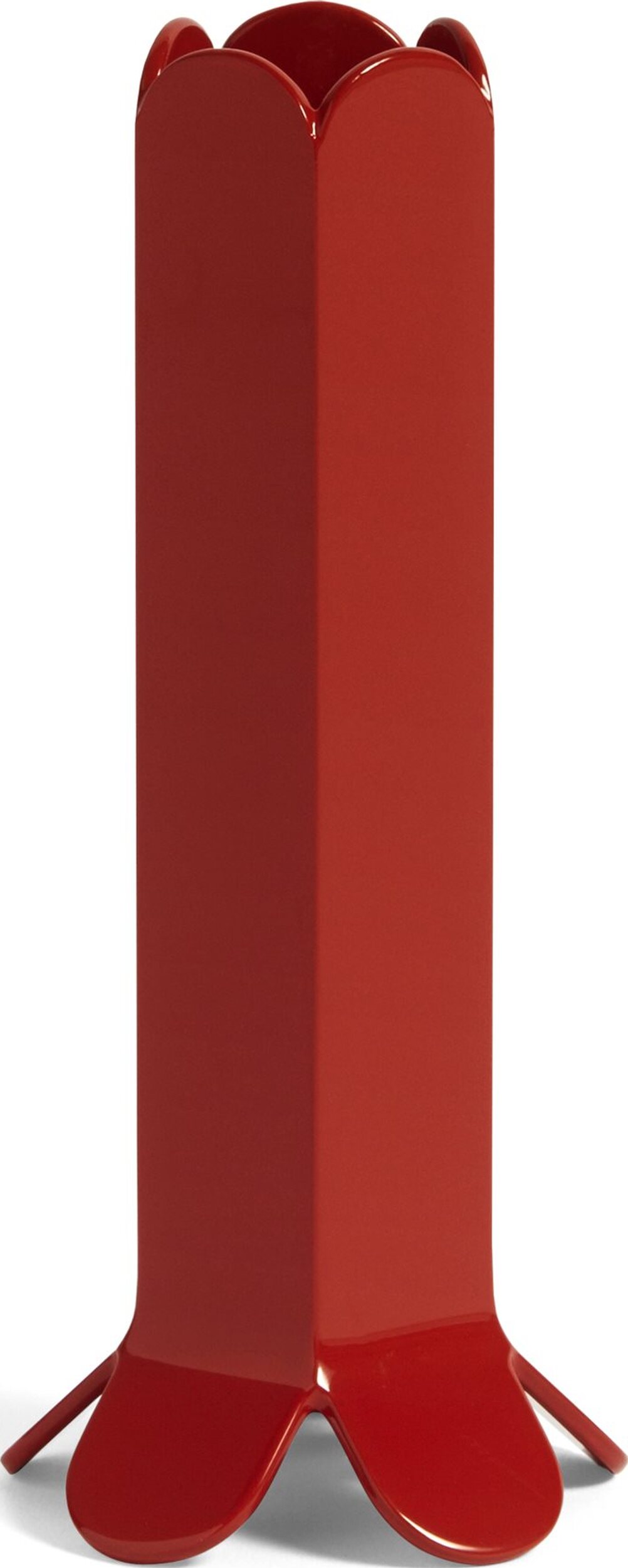 Świecznik na klasyczną świecę Arcs L czerwony