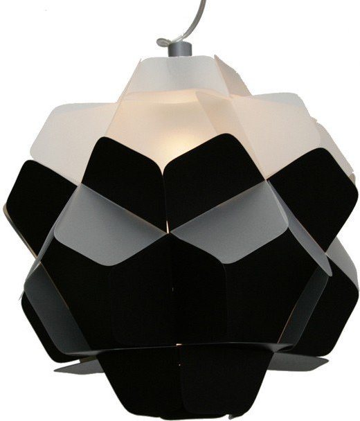 Lampa Berga czarno-mleczna