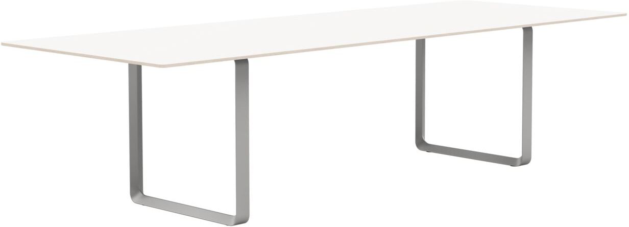 Stół Muuto 295 x 108 cm biały laminowany nogi szare
