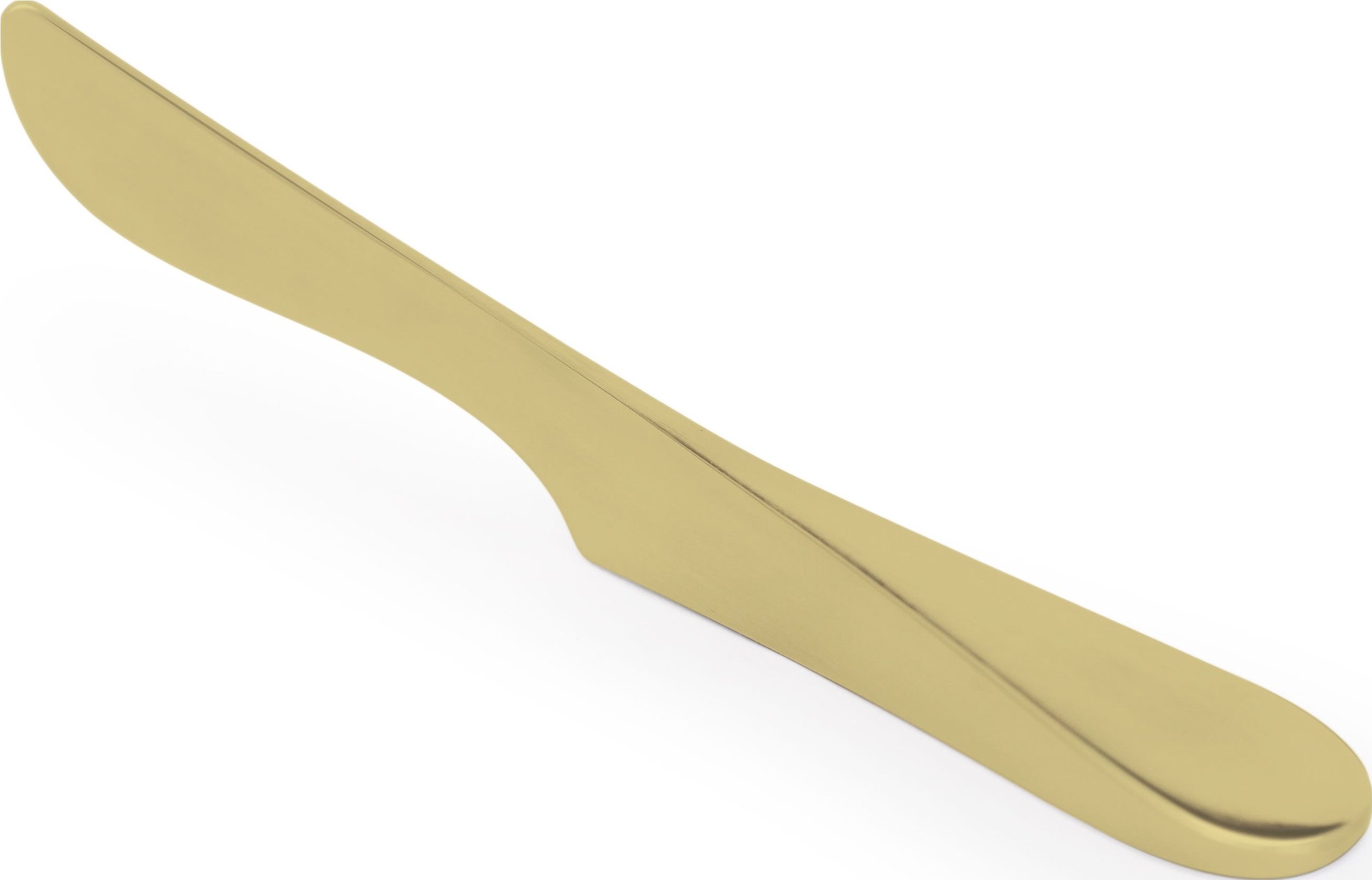 Nóż do masła i dżemu Air mosiężne wykończenie 19,5 cm