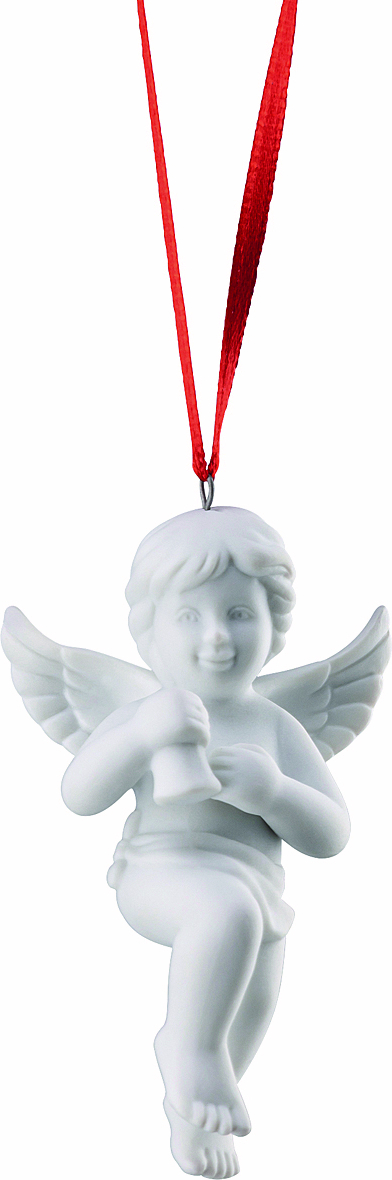 Zawieszka dekoracyjna Classic anioł z dzwonkiem