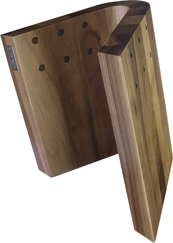 Stojak na noże Grand Prix z drewna orzechowego magnetyczny