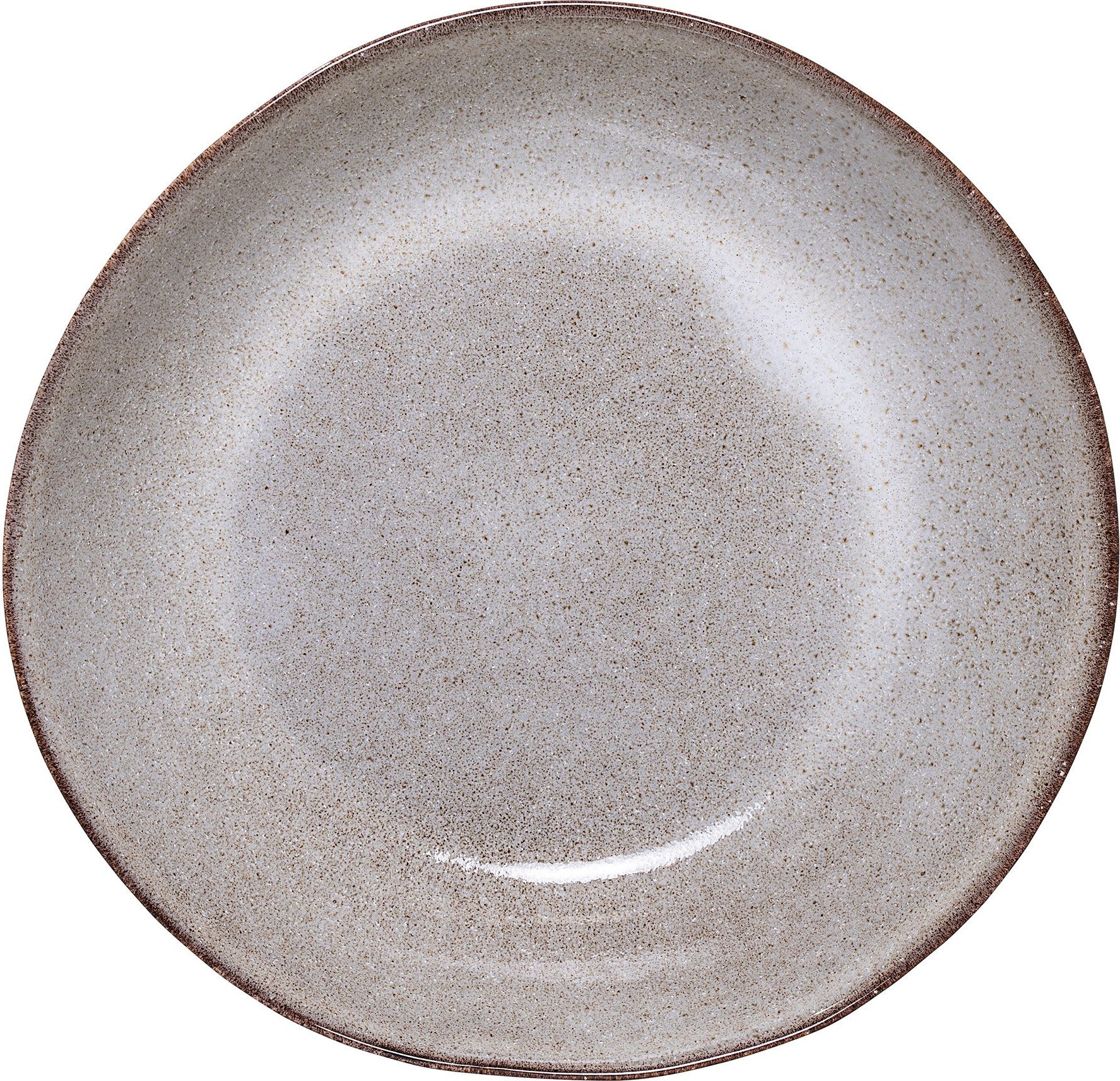 Talerz głęboki Sandrine jasnoszary