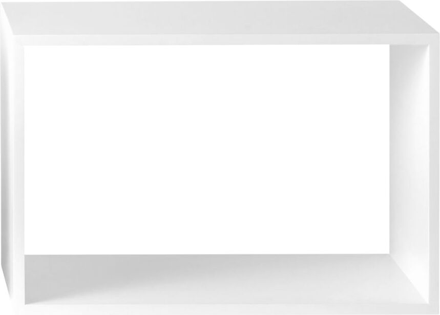 Półka modułowa Stacked otwarta L biała