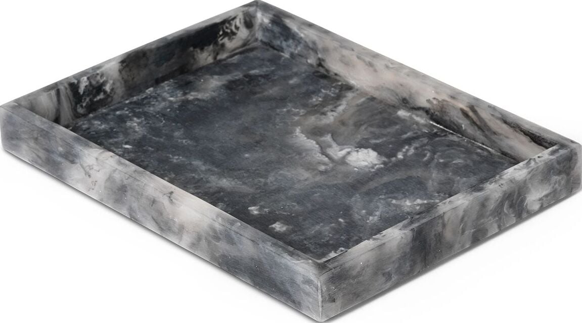 Taca dekoracyjna Mist 15 x 20 cm w kolorze węgla