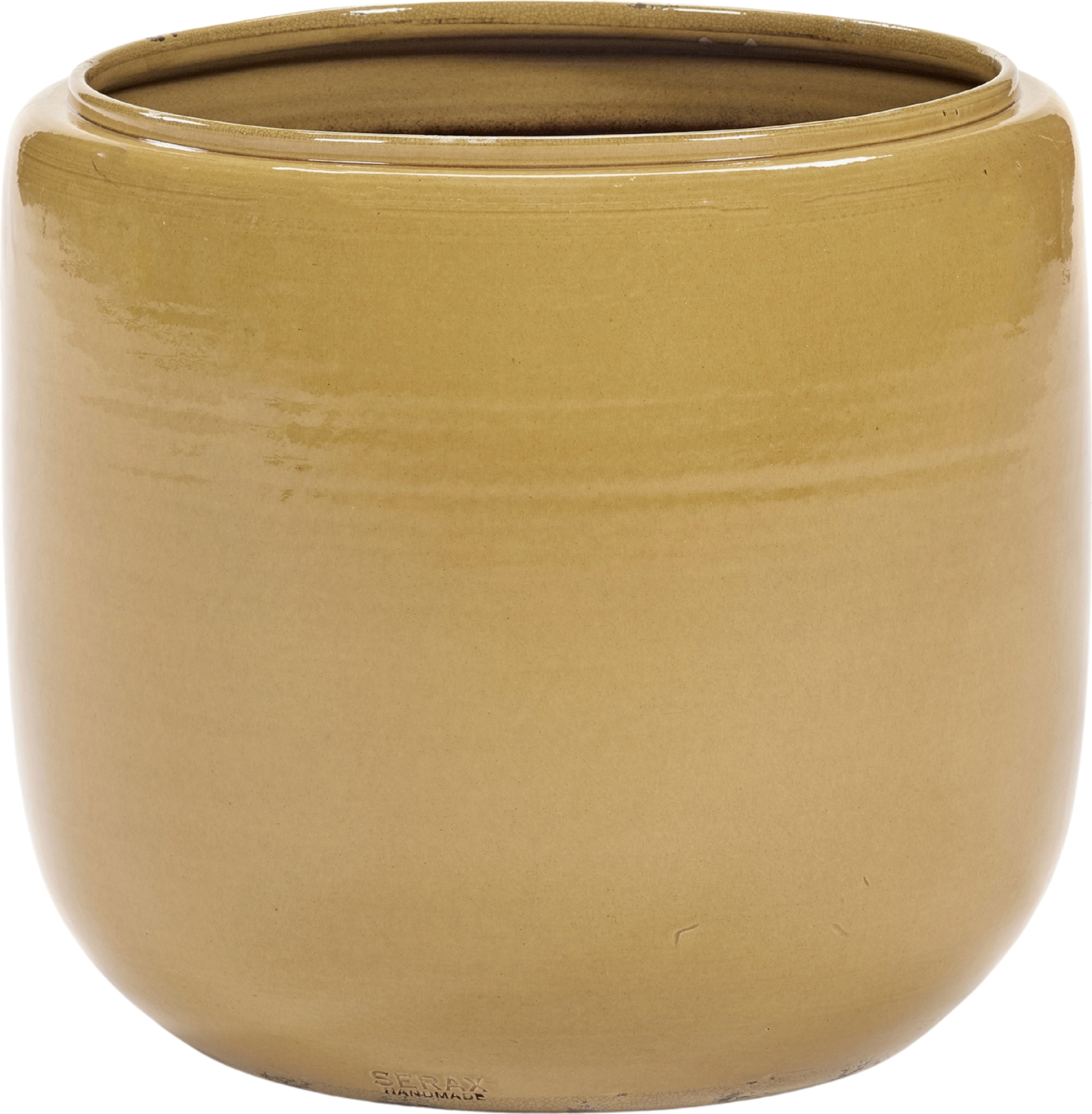 Osłonka na doniczkę Glazed Shades 37 cm żółta