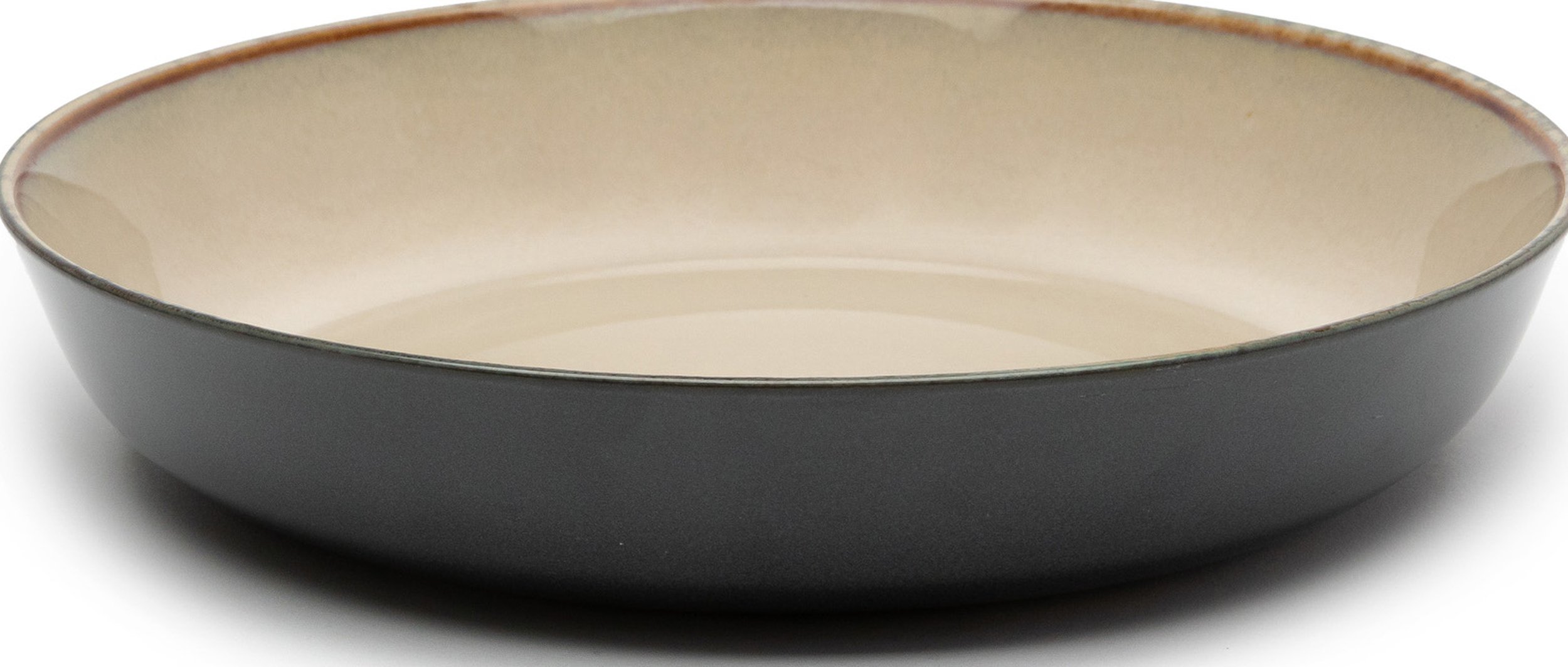 Talerz głęboki Terres de Rêves 21 cm niebiesko-beżowy