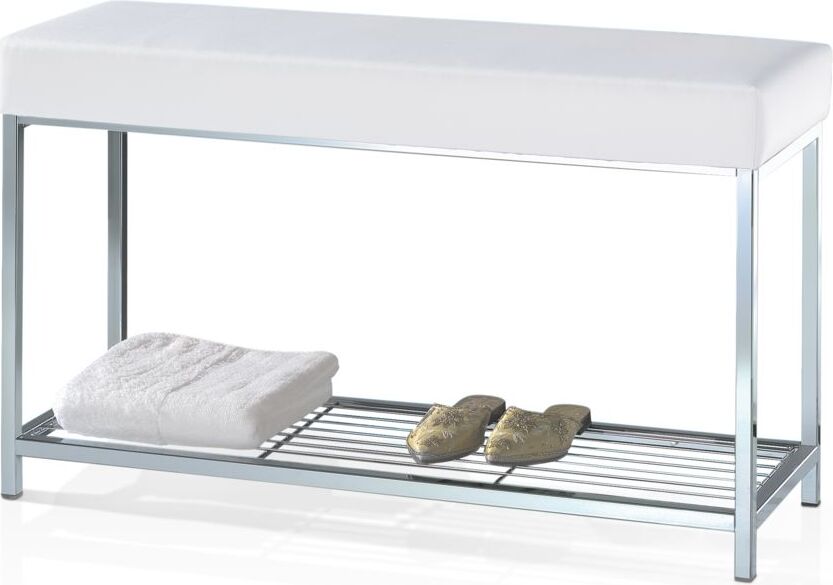 Ławka Decor Walther Classic biała z półką