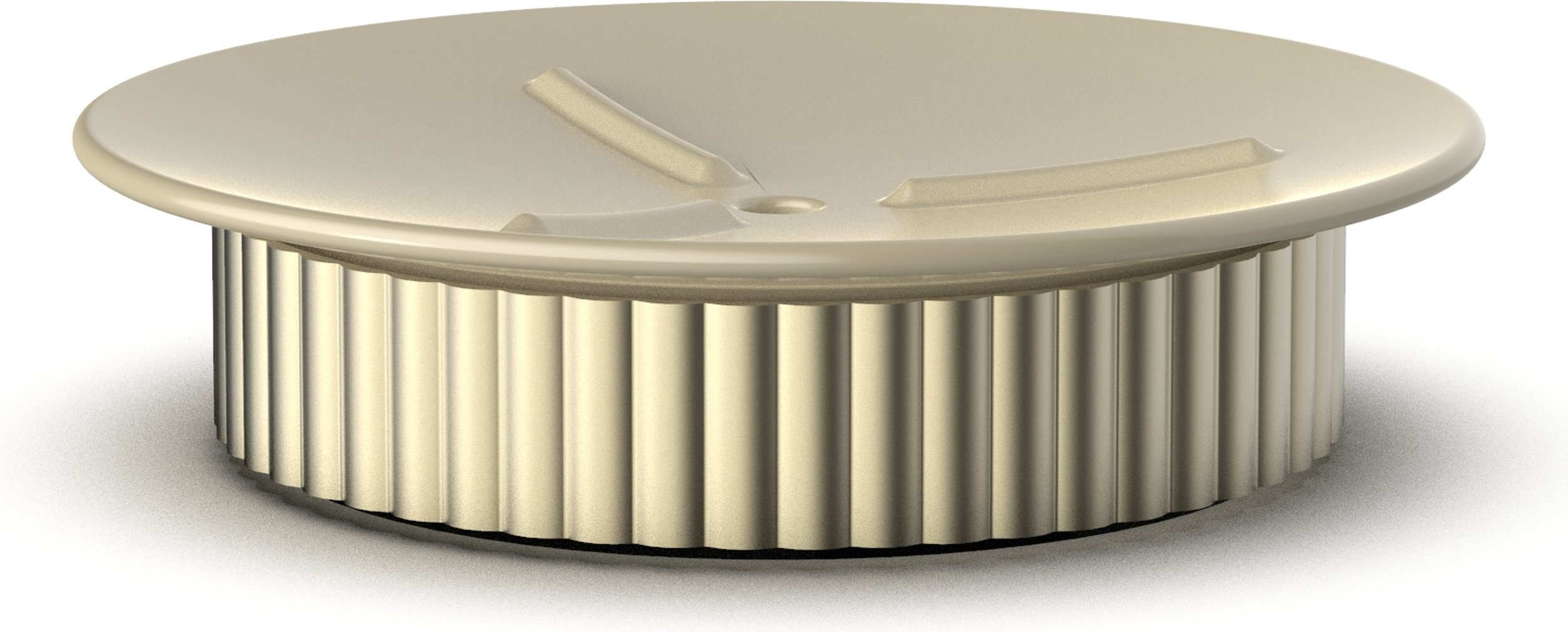 Mydelniczka Of Line 12,5 cm piaskowa ze złotą podstawą