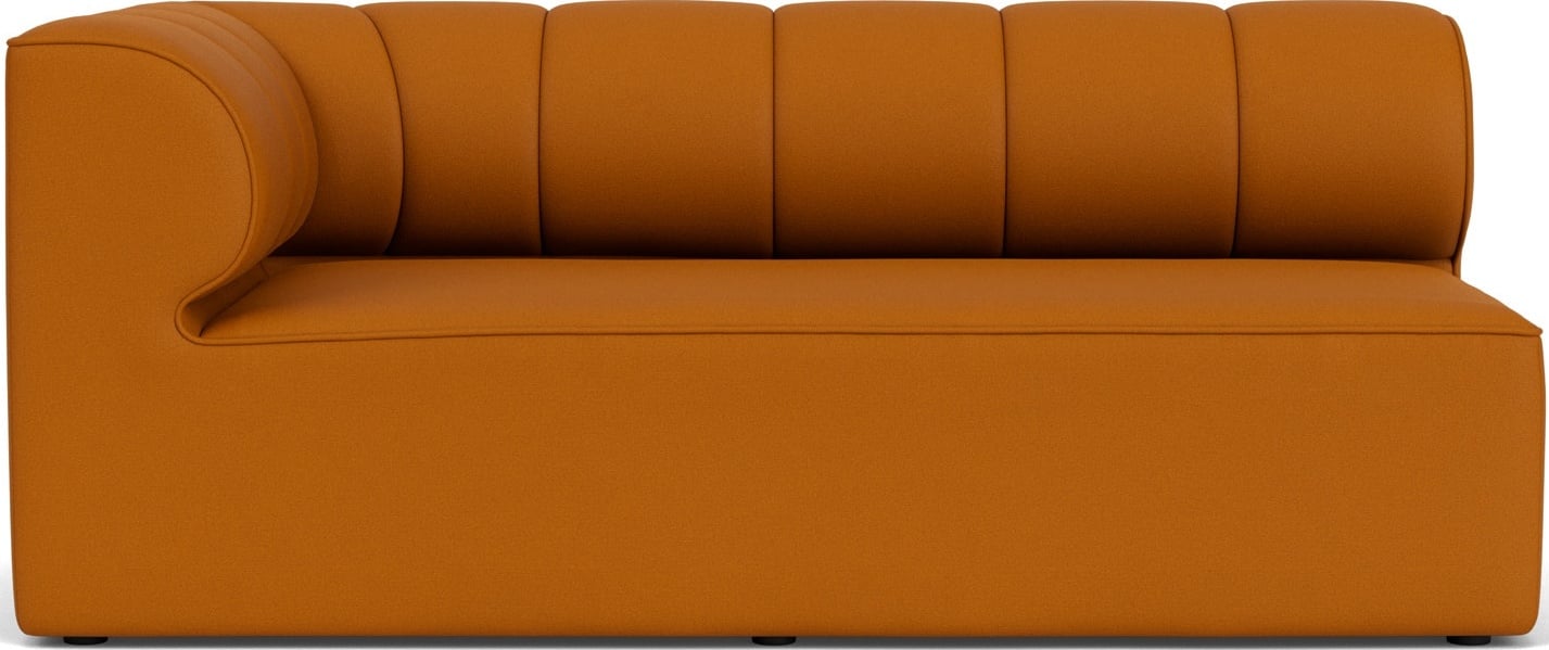 Narożnik lewostronny sofy modułowej Eave Seamline 86 x 172 cm ciemnopomarańczowy