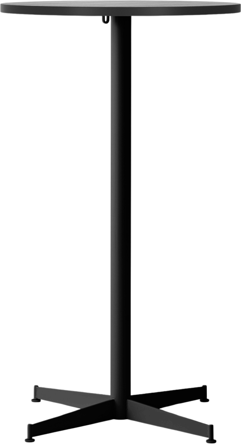 Stół barowy z czarną podstawą Nook Star Base wysoki 60 cm czarny