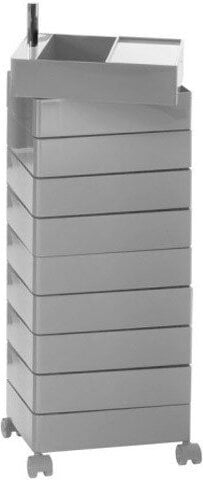 Kontenerek biurowy z 10 szufladami Magis 360 jasnoszary