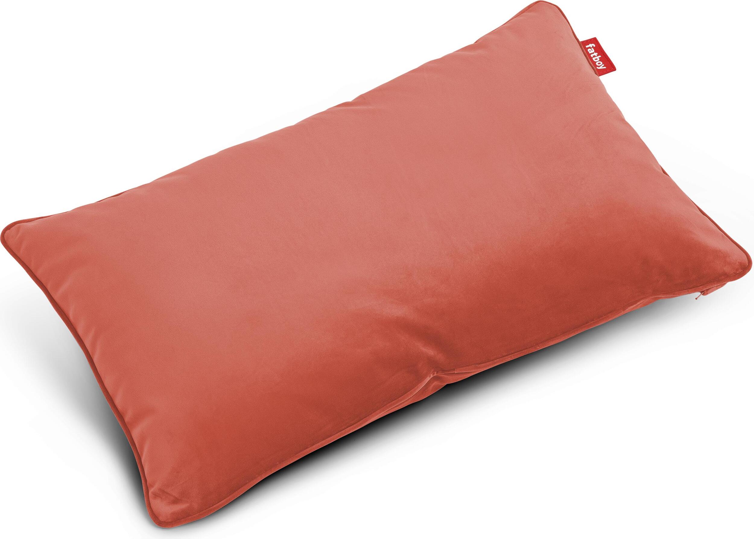 Poduszka dekoracyjna Velvet King czerwonopomarańczowa z recyklingu