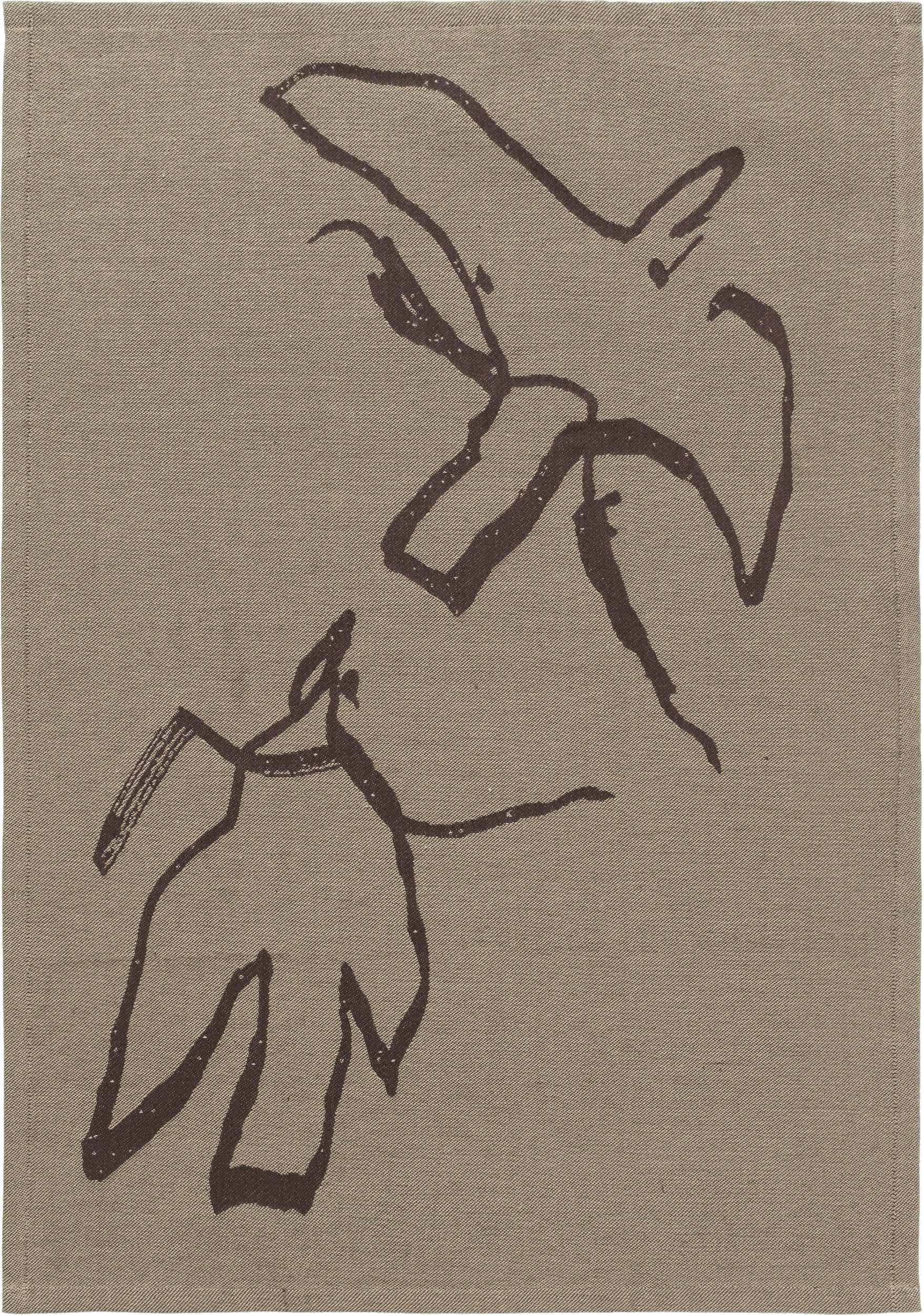 Ścierka kuchenna Vuelo 50 x 70 cm szarobrązowa