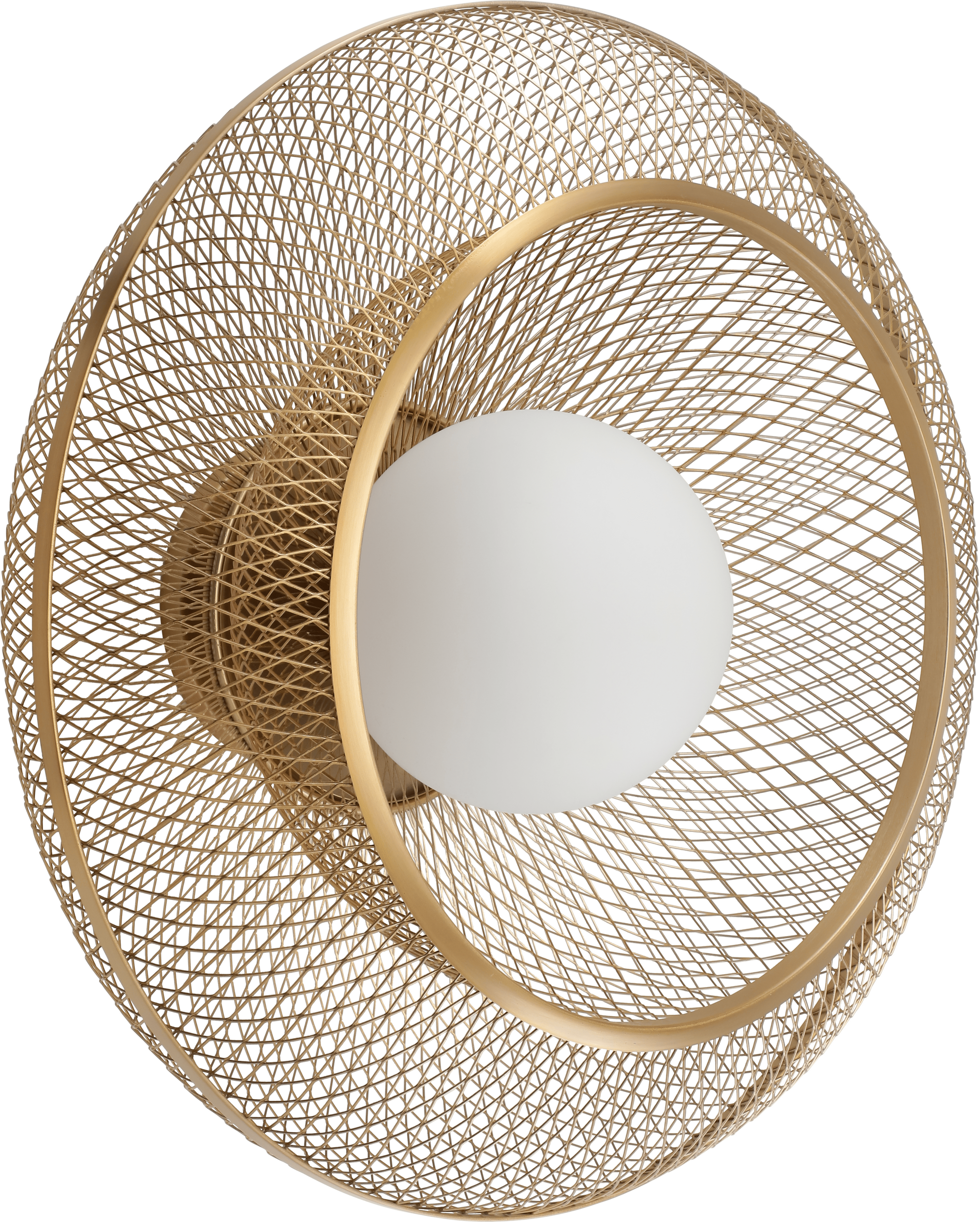 Lampa sufitowa lub kinkiet Faraday Up 45,3 cm mosiądz szczotkowany