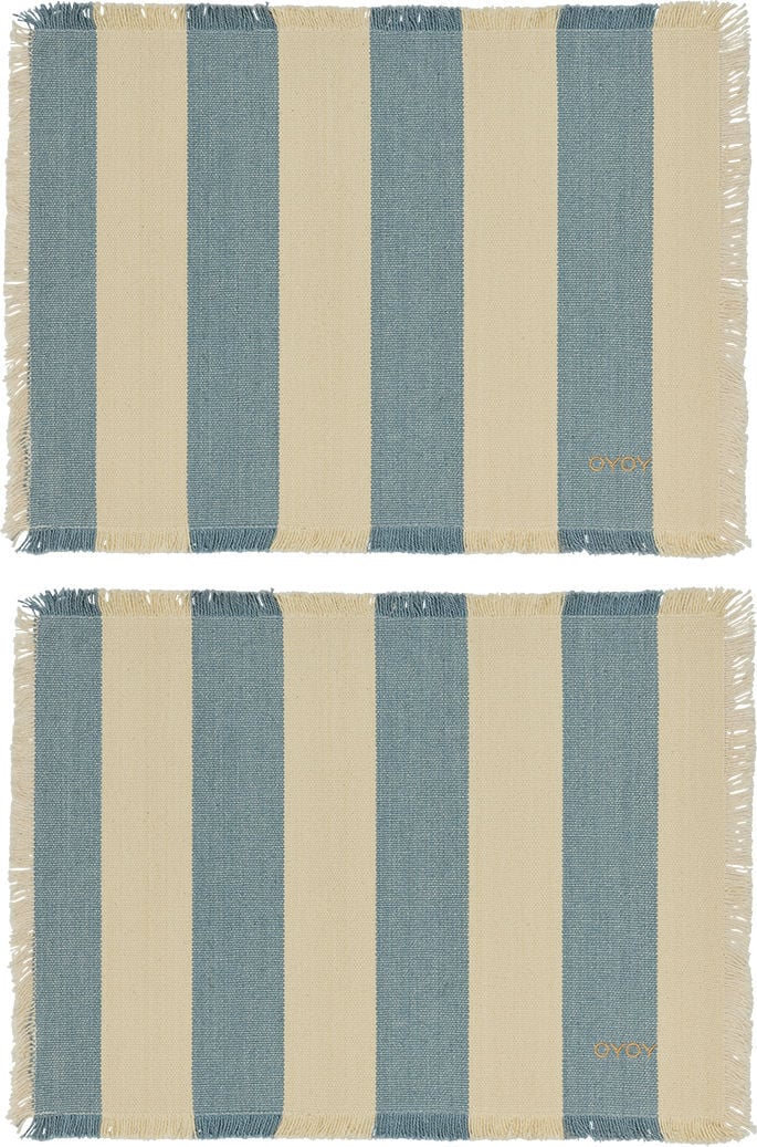 Podkładki pod talerze Toppu niebiesko-beżowe 2 szt.