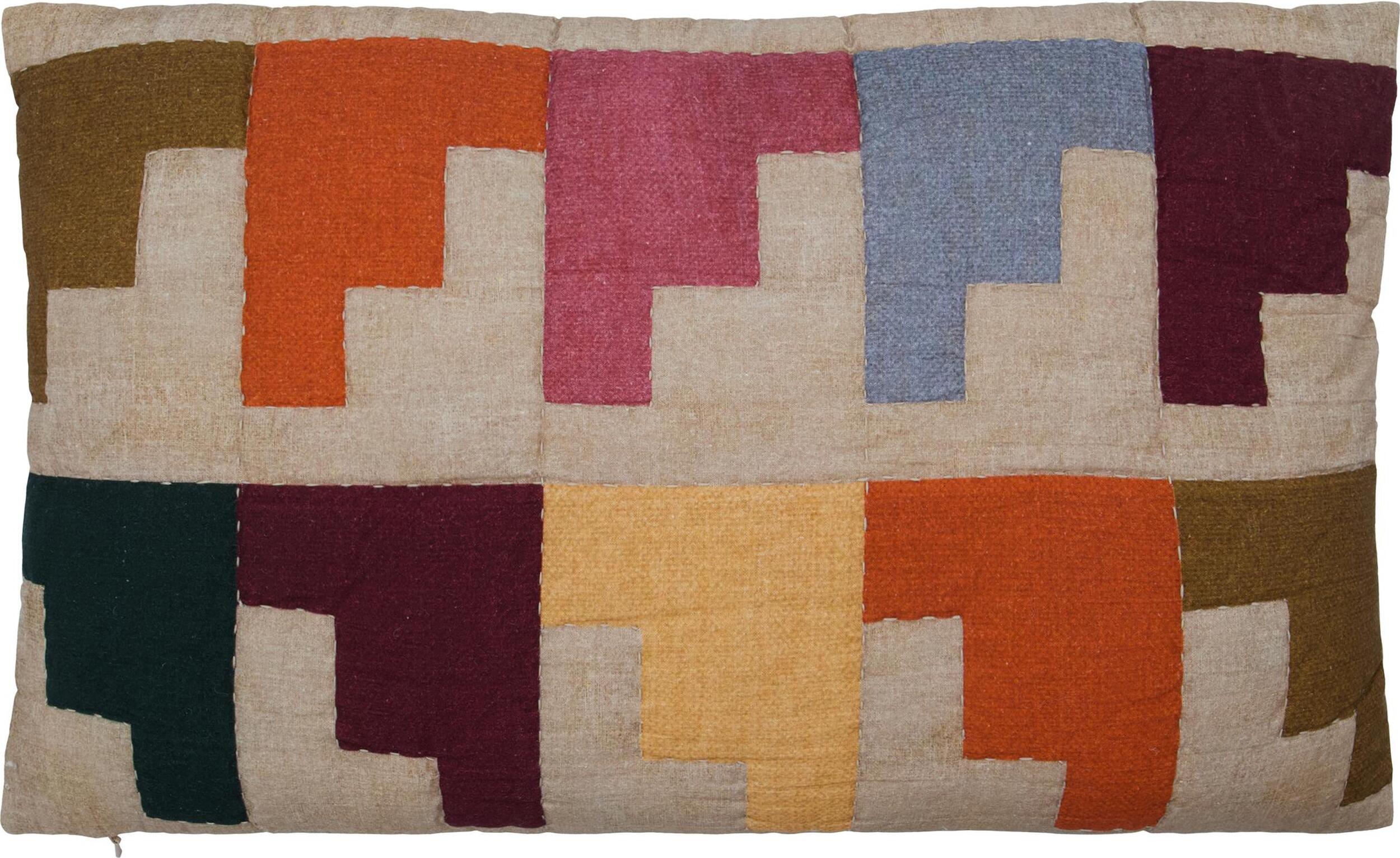 Poszewka dekoracyjna Block 30 x 50 cm kolorowa