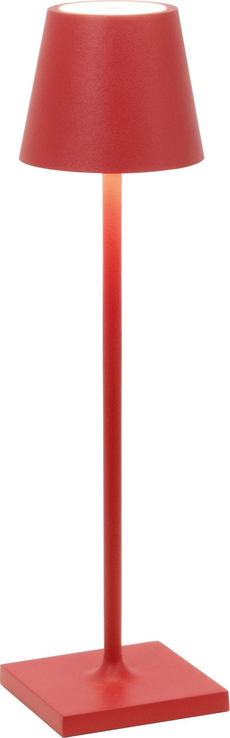 Lampa stołowa Poldina Micro 27,5 cm czerwona