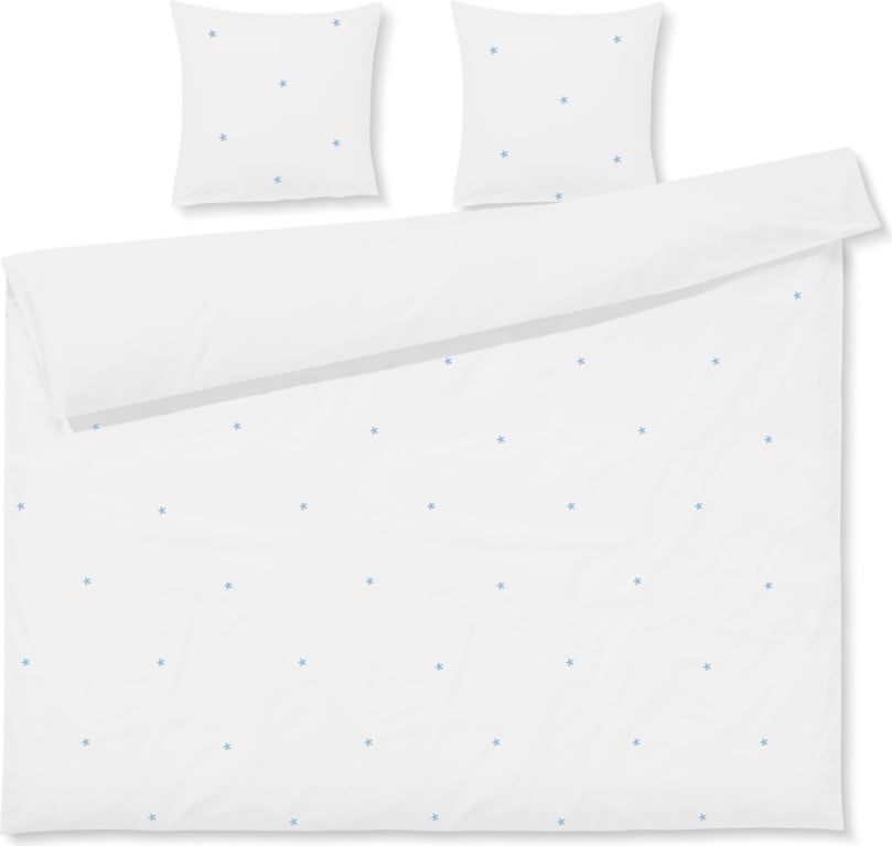 Pościel Daisy 220 x 220 cm biała z 2 poszewkami na poduszki 50 x 60 cm