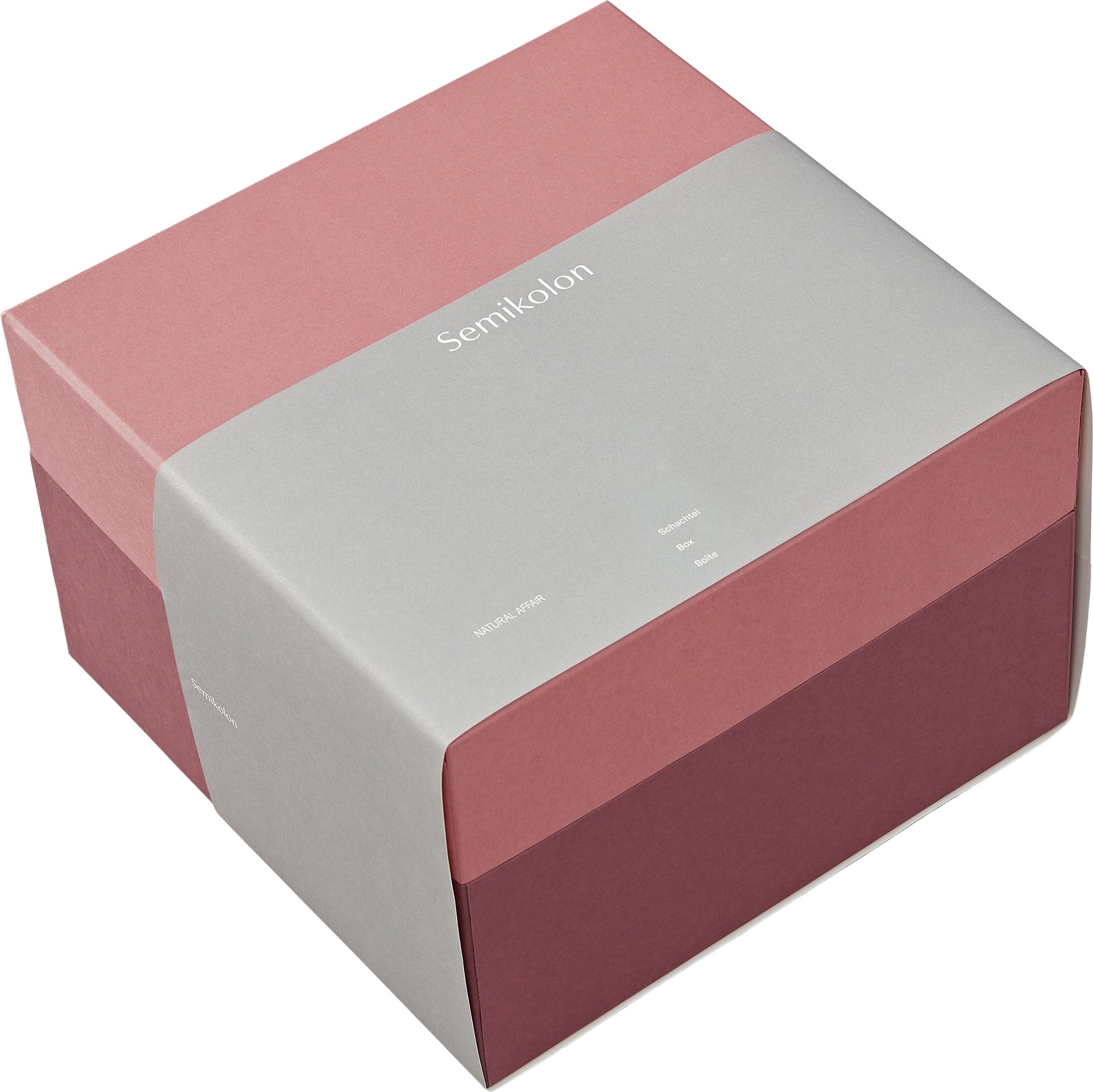 Pudełko prezentowe Natural Affair S różowo-bordowe