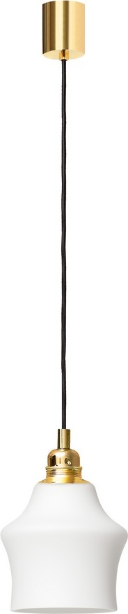Lampa wisząca Longis II złota z białym kloszem