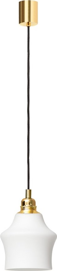 Lampa wisząca Longis II złota z białym kloszem