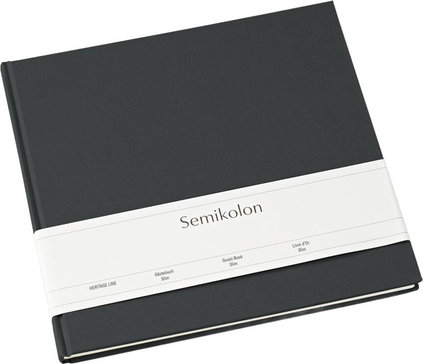 Księga gości Semikolon Slim ciemnoszara