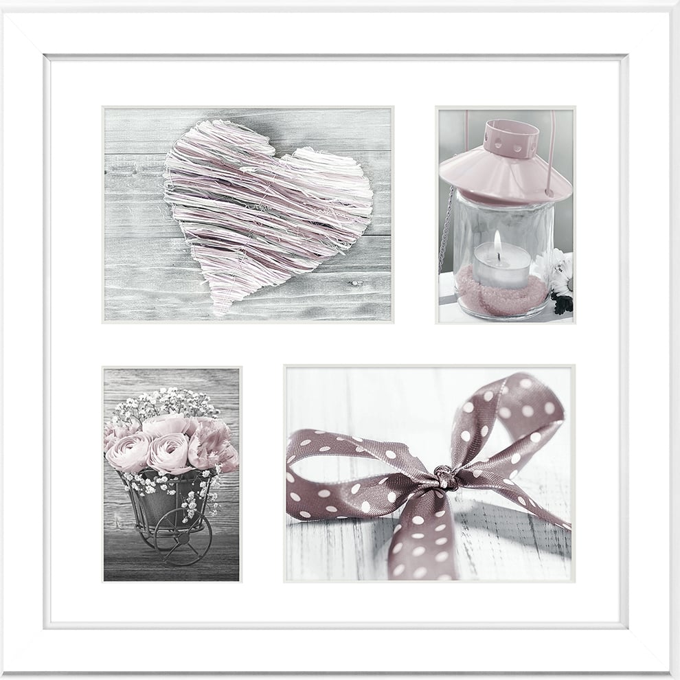 Ramka na 4 zdjęcia Malmo 39 x 39 cm biała