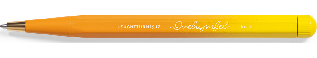 Długopis kulkowy z czarnym tuszem Drehgriffel Nr. 1 Gradient pomarańczowo-żółty