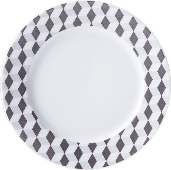 Talerz deserowy Cosmopolitan 19 cm Mix & Match kubiki