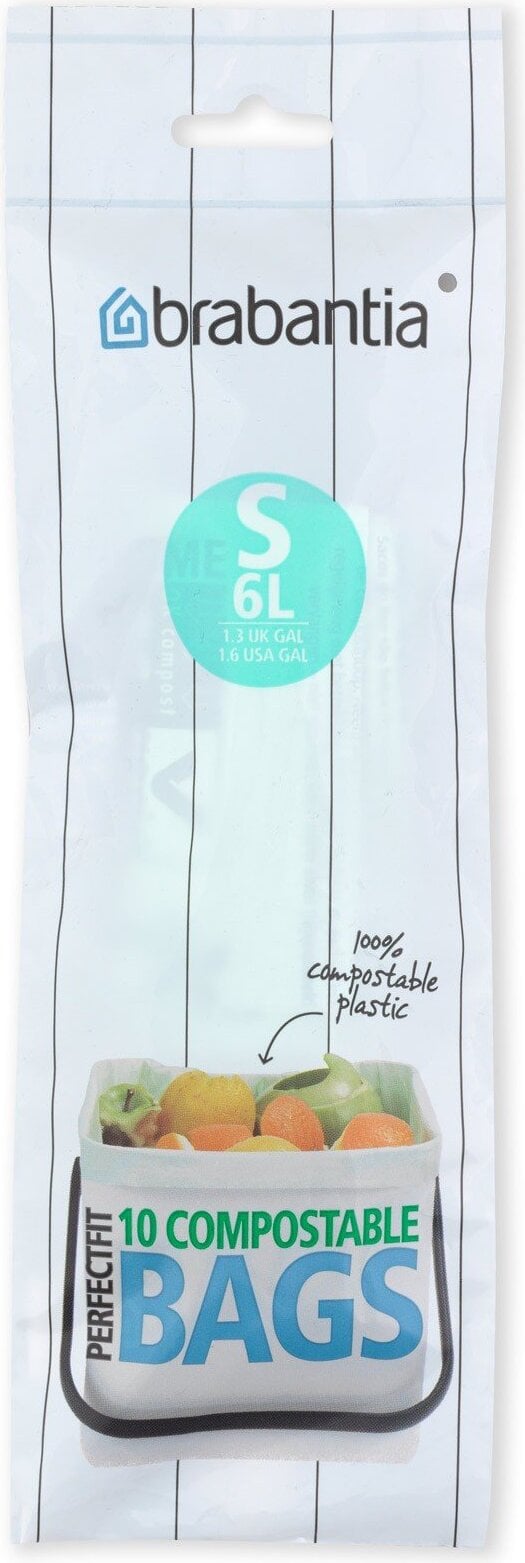 Worki do kompostownika Brabantia rozmiar S 6 l biodegradowalne 10 szt.