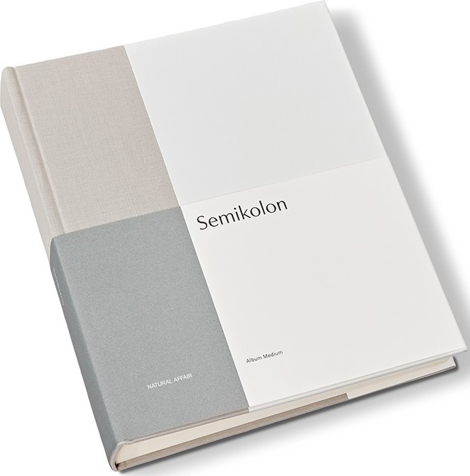 Album na zdjęcia Natural Affair średni piaskowo-biały