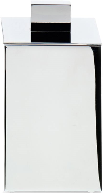 Pojemnik łazienkowy Corner 6 x 11 cm chrom z pokrywką