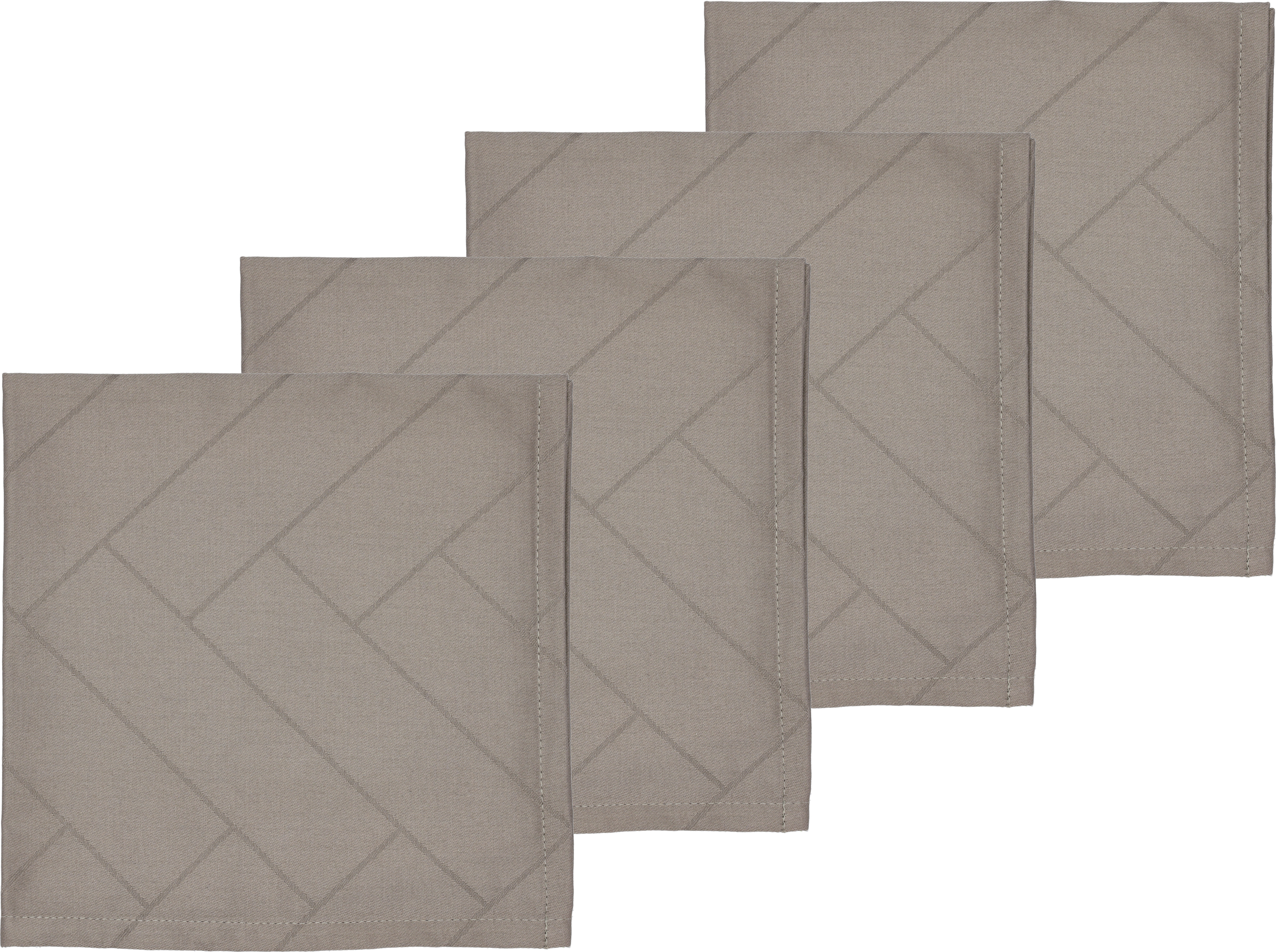 Serwetki Tiles Damask taupe 4 szt.
