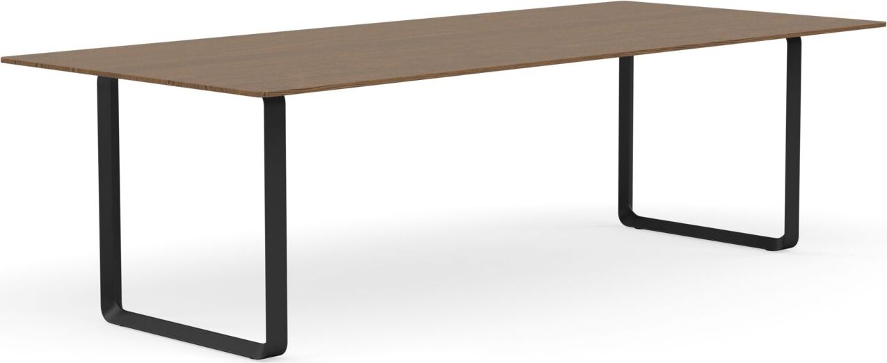Stół Muuto 255 x 108 cm ciemny dąb nogi czarne